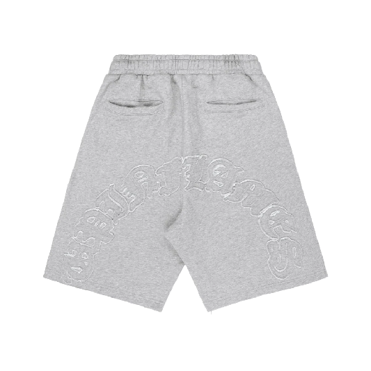 Up In Flames Appliqué Shorts Grey (5) Up In Flames Appliqué Shorts Grey (5)