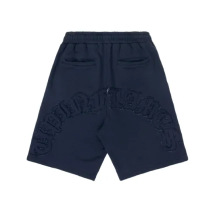 Up In Flames Appliqué Shorts Navy (5)