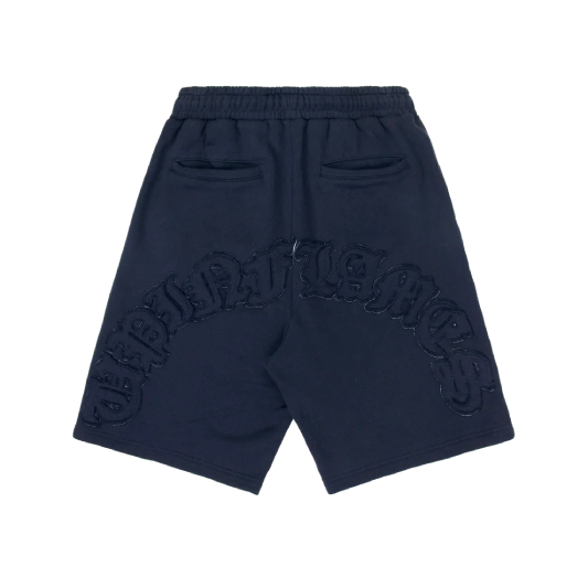 Up In Flames Appliqué Shorts Navy (5) Up In Flames Appliqué Shorts Navy (5)