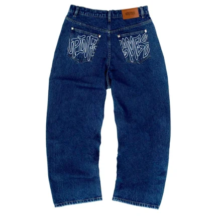 Up In Flames Blue Jeans (3)