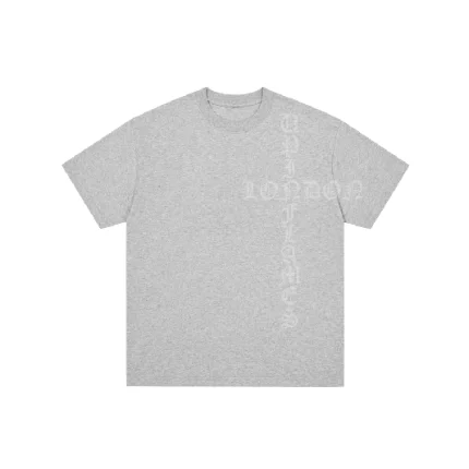 Up In Flames Cross T Shirt Grey
