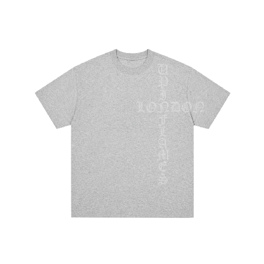 Up In Flames Cross T Shirt Grey Up In Flames Cross T Shirt Grey