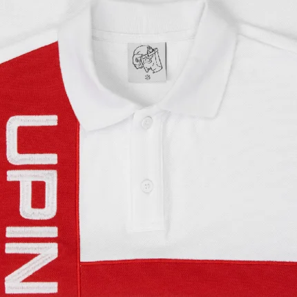 Up In Flames Flag Polo Shirt England (2)