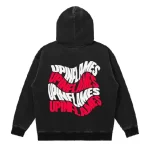 Up In Flames Hoodie Snow Wash Black (2)