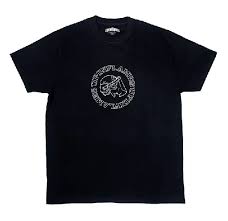 Up In Flames Logo T Shirt Black