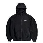 Up In Flames Ninja Zip Up Washed Black (2)