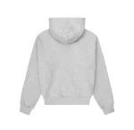 Up In Flames Plaid Appliqué Hoodie Grey (4)