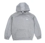 Up In Flames Reverse Stitch Grey Hoodie 1