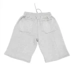 Up In Flames Reverse Stitch Grey Shorts (1)