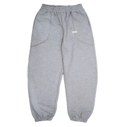 Up In Flames Reverse Stitch Joggers Grey