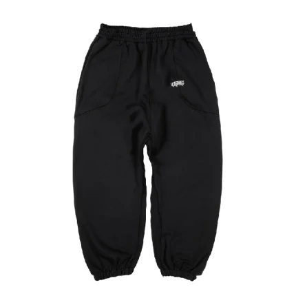 Up In Flames Reverse Stitch Joggers V2 – Black (2)