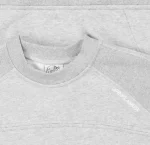 Up In Flames Ribbed Panel Crew Neck Grey (3)
