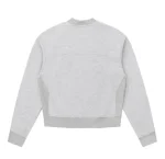 Up In Flames Ribbed Panel Crew Neck Grey (4)