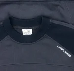 Up In Flames Ribbed Panel Crew Neck Navy (3)