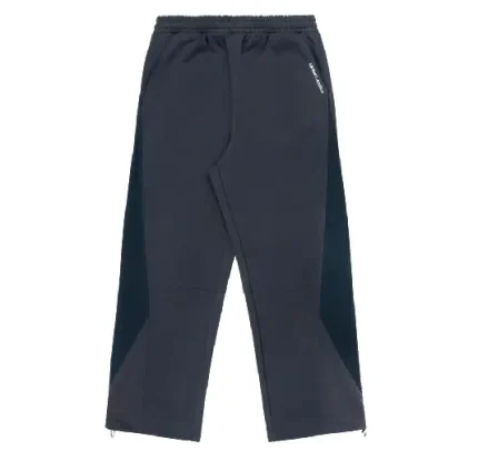 Up In Flames Ribbed Panel Joggers Navy (5)