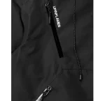 Up In Flames Taped Seam Black Windbreaker Jacket (2)