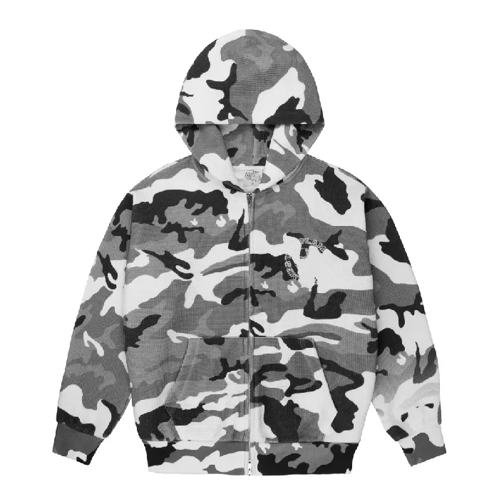 Up In Flames Waffle Zip up Hoodie Camo Grey (4) Up In Flames Waffle Zip up Hoodie Camo Grey (4)