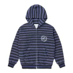 Up In Flames Waffle Zip up Hoodie Striped 4