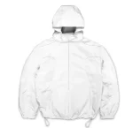 Up In Flames Waterproof White Windbreaker Jacket (2)
