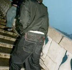 Up In Flames Yoke Logo Indigo Jeans (1)