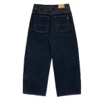 Up In Flames Yoke Logo Indigo Jeans (4)
