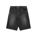 Up In Flames Yoke Logo Jorts Black (3)