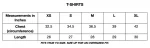 tshirt size chart